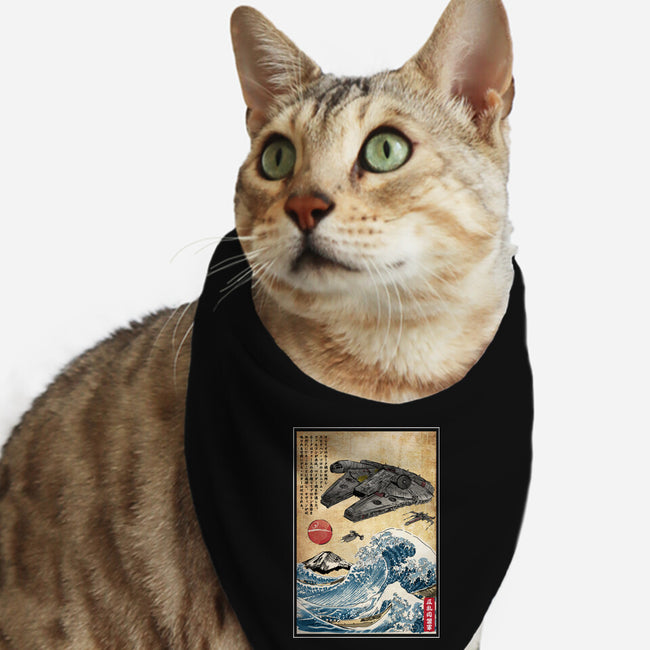 Rebels In Japan Woodblock-Cat-Bandana-Pet Collar-DrMonekers