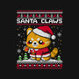 Santa Claws Cat-None-Basic Tote-Bag-NemiMakeit