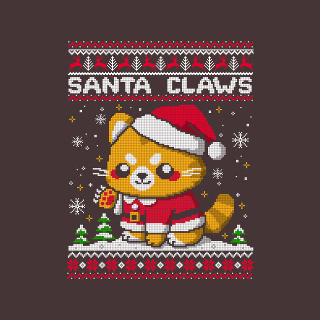 Santa Claws Cat-None-Drawstring-Bag-NemiMakeit