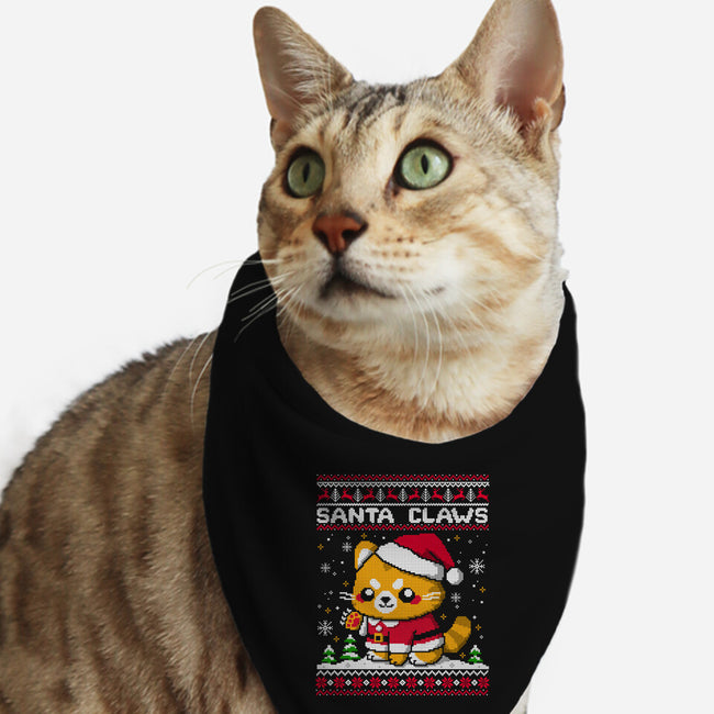 Santa Claws Cat-Cat-Bandana-Pet Collar-NemiMakeit