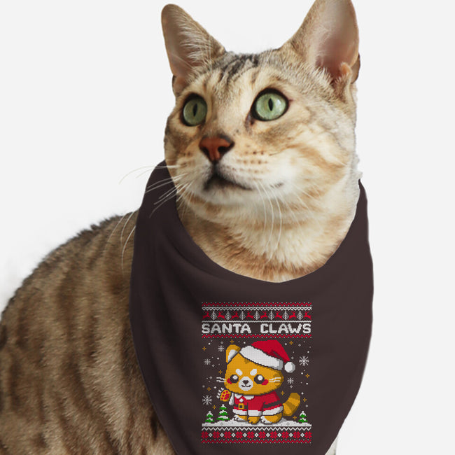 Santa Claws Cat-Cat-Bandana-Pet Collar-NemiMakeit