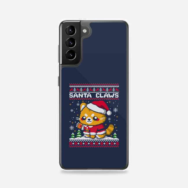 Santa Claws Cat-Samsung-Snap-Phone Case-NemiMakeit