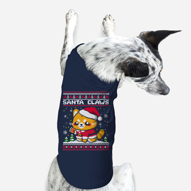 Santa Claws Cat-Dog-Basic-Pet Tank-NemiMakeit