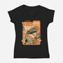 VHS Revenge-Womens-V-Neck-Tee-ilustrata