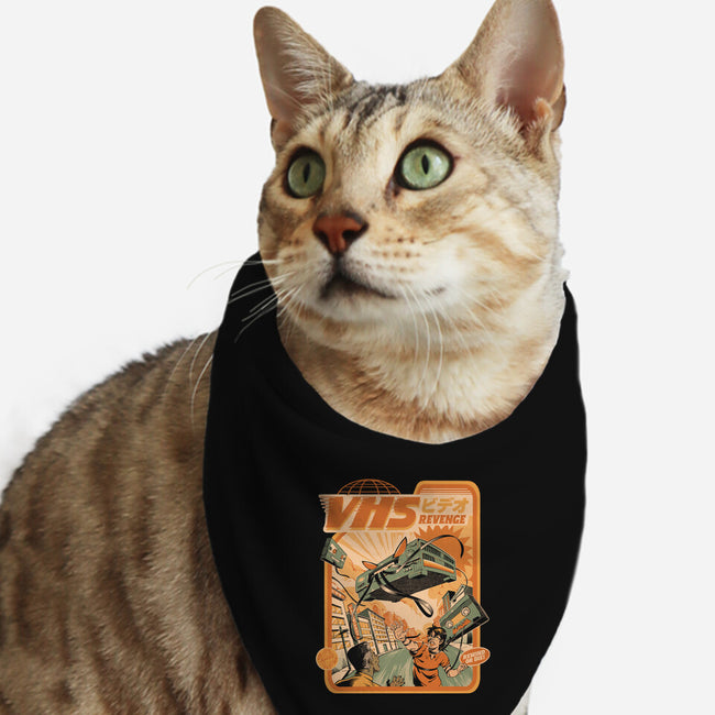 VHS Revenge-Cat-Bandana-Pet Collar-ilustrata