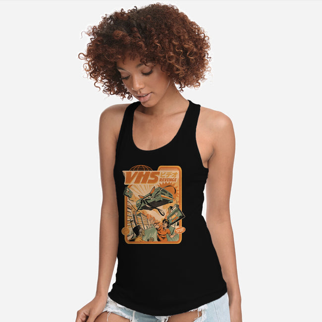 VHS Revenge-Womens-Racerback-Tank-ilustrata