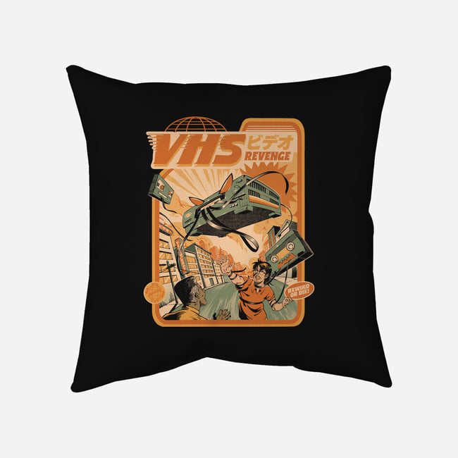 VHS Revenge-None-Non-Removable Cover w Insert-Throw Pillow-ilustrata