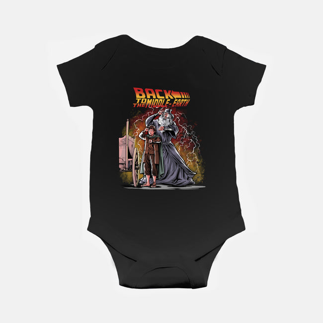 Back To The Middle-Earth-Baby-Basic-Onesie-zascanauta