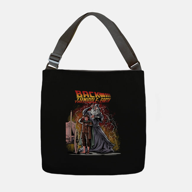 Back To The Middle-Earth-None-Adjustable Tote-Bag-zascanauta