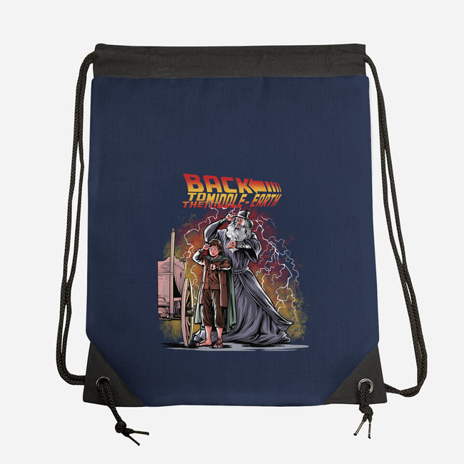 Back To The Middle-Earth-None-Drawstring-Bag-zascanauta