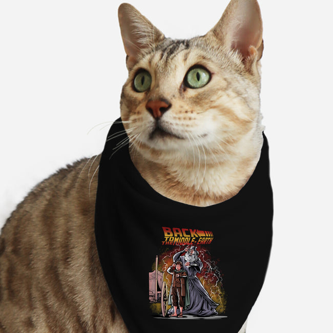 Back To The Middle-Earth-Cat-Bandana-Pet Collar-zascanauta