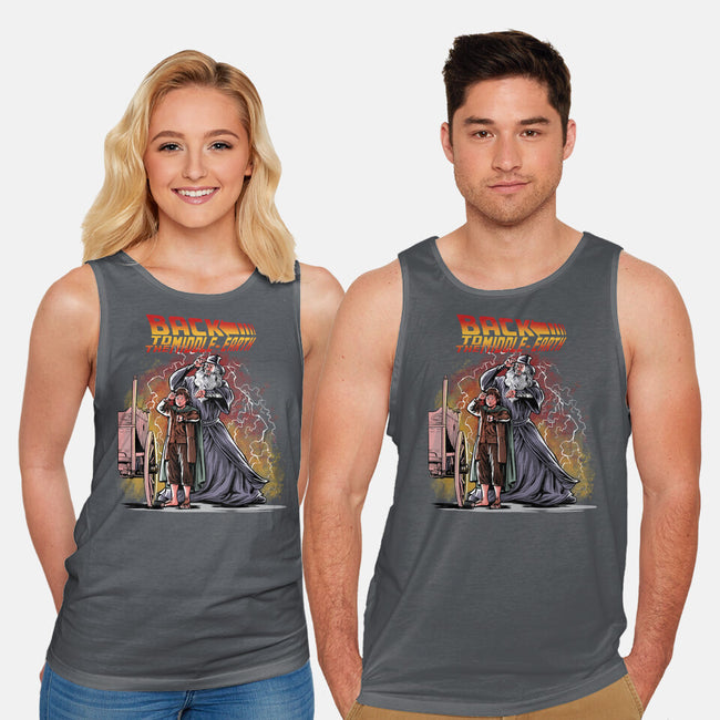 Back To The Middle-Earth-Unisex-Basic-Tank-zascanauta