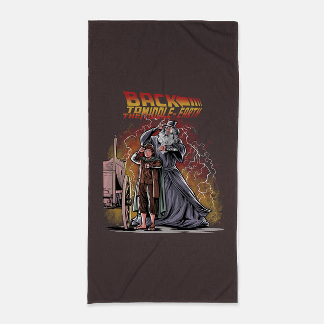 Back To The Middle-Earth-None-Beach-Towel-zascanauta