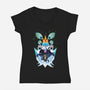 The Crown-Womens-V-Neck-Tee-SwensonaDesigns