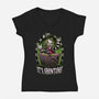 Necronomicon Beetle Show-Womens-V-Neck-Tee-Studio Mootant