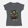 Necronomicon Beetle Show-Womens-V-Neck-Tee-Studio Mootant