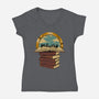 Fantastic Adventure Vol 2-Womens-V-Neck-Tee-Hafaell