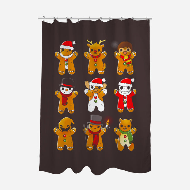 Ginger Christmas-None-Polyester-Shower Curtain-Vallina84