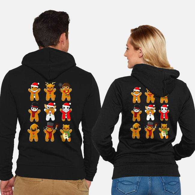 Ginger Christmas-Unisex-Zip-Up-Sweatshirt-Vallina84