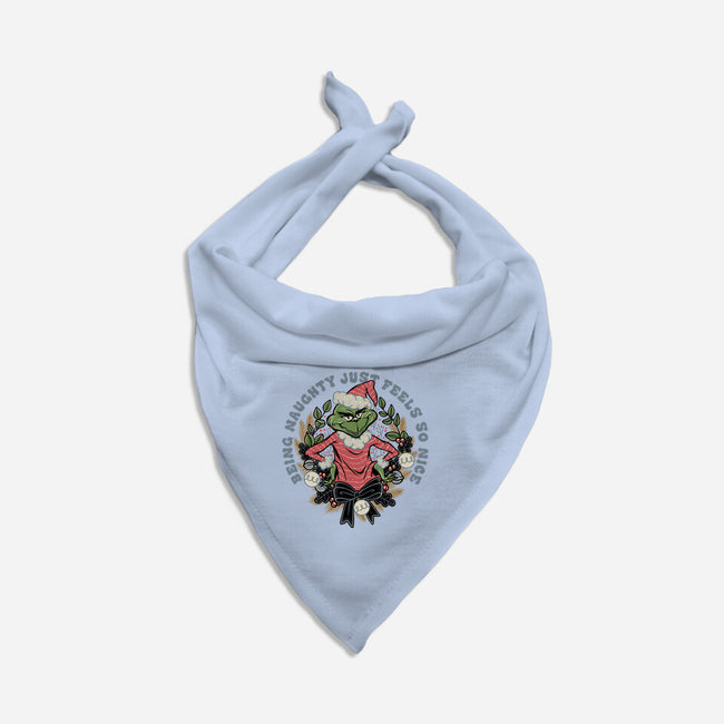 Naughty Grinch-Cat-Bandana-Pet Collar-momma_gorilla