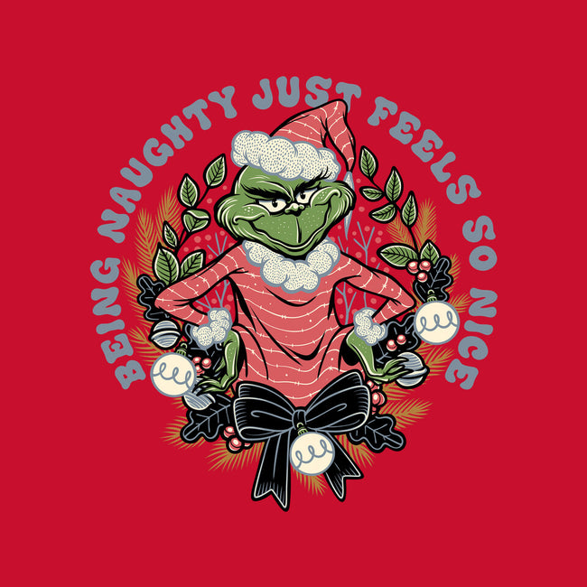 Naughty Grinch-Womens-Fitted-Tee-momma_gorilla