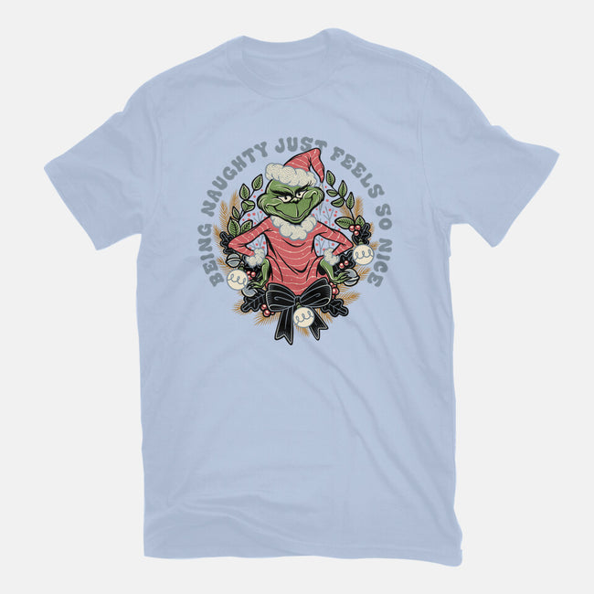 Naughty Grinch-Womens-Basic-Tee-momma_gorilla