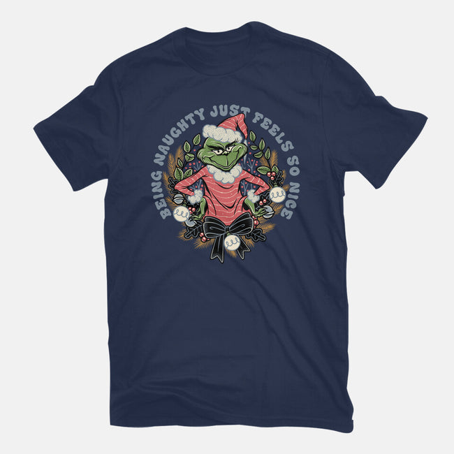 Naughty Grinch-Womens-Basic-Tee-momma_gorilla