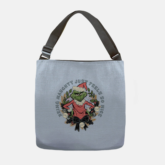 Naughty Grinch-None-Adjustable Tote-Bag-momma_gorilla