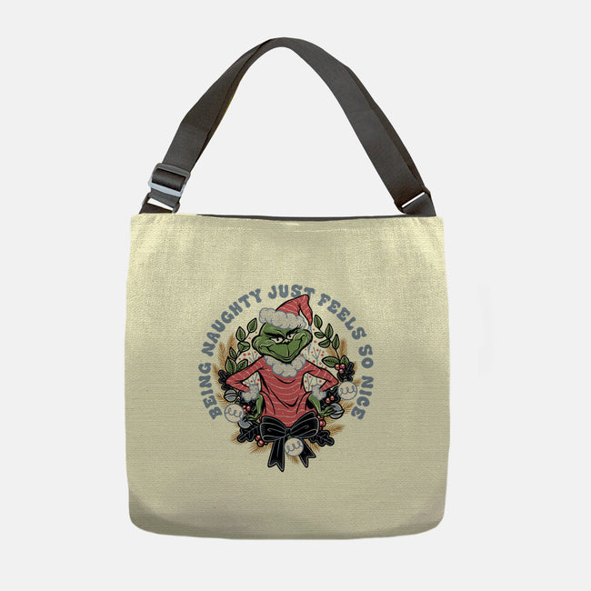 Naughty Grinch-None-Adjustable Tote-Bag-momma_gorilla