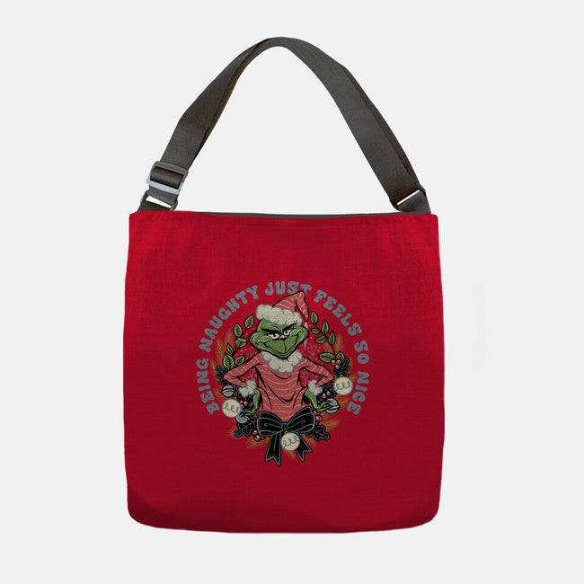 Naughty Grinch-None-Adjustable Tote-Bag-momma_gorilla