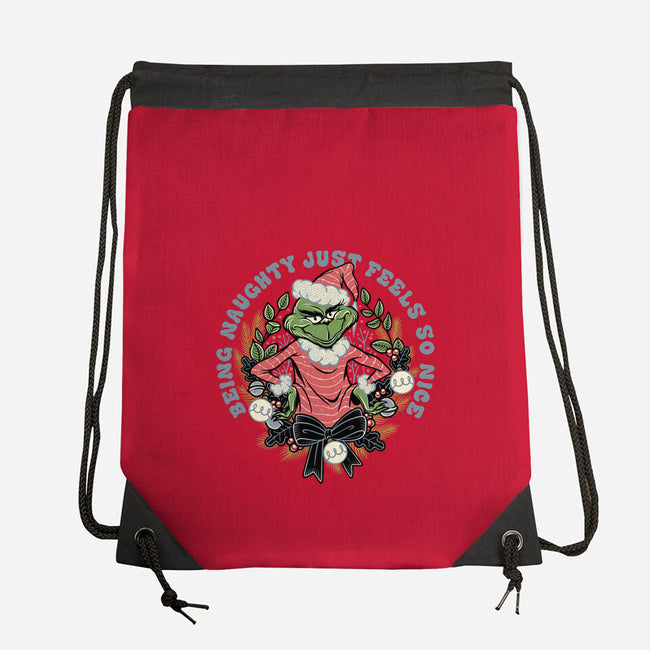 Naughty Grinch-None-Drawstring-Bag-momma_gorilla