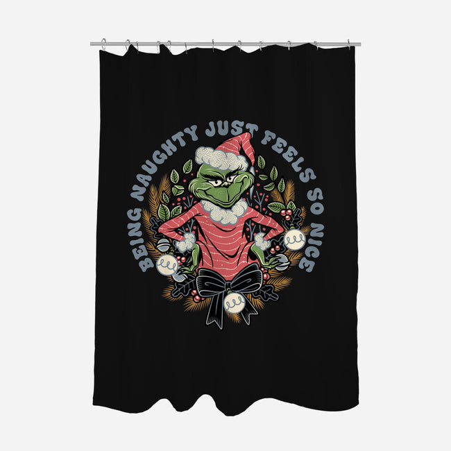 Naughty Grinch-None-Polyester-Shower Curtain-momma_gorilla