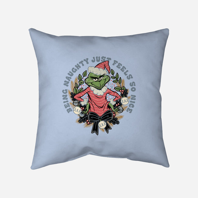 Naughty Grinch-None-Removable Cover w Insert-Throw Pillow-momma_gorilla