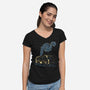 Starry Bad-Womens-V-Neck-Tee-Claudia