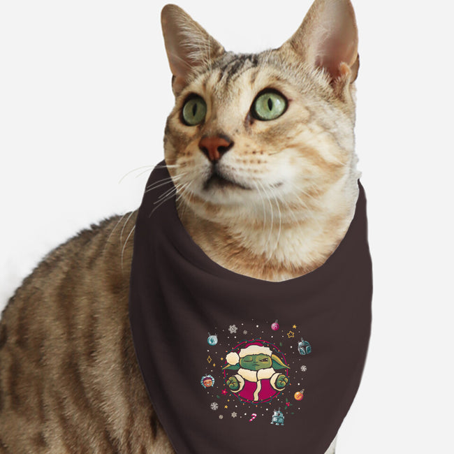 Christmas Meditation-Cat-Bandana-Pet Collar-teesgeex