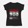 Nakatomi Survival Kit-Womens-V-Neck-Tee-rocketman_art