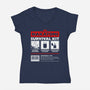 Nakatomi Survival Kit-Womens-V-Neck-Tee-rocketman_art