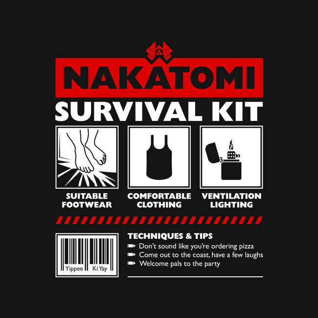 Nakatomi Survival Kit-Unisex-Kitchen-Apron-rocketman_art