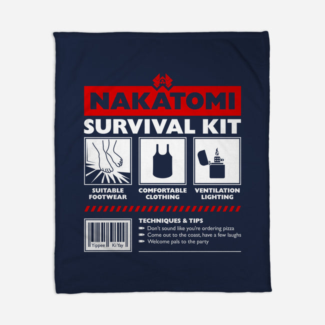 Nakatomi Survival Kit-None-Fleece-Blanket-rocketman_art