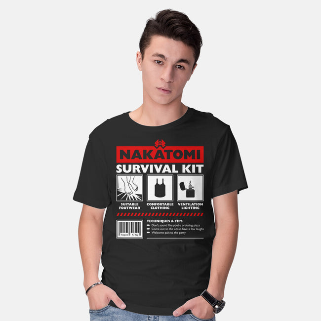 Nakatomi Survival Kit-Mens-Basic-Tee-rocketman_art