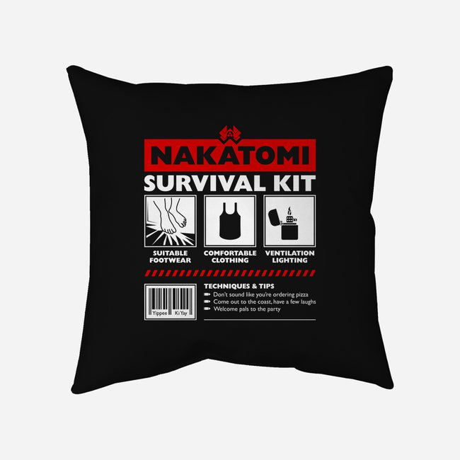 Nakatomi Survival Kit-None-Non-Removable Cover w Insert-Throw Pillow-rocketman_art