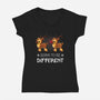 Born To Be Different-Womens-V-Neck-Tee-Vallina84