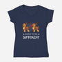 Born To Be Different-Womens-V-Neck-Tee-Vallina84