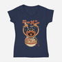 Ramen Mayhem-Womens-V-Neck-Tee-retrodivision