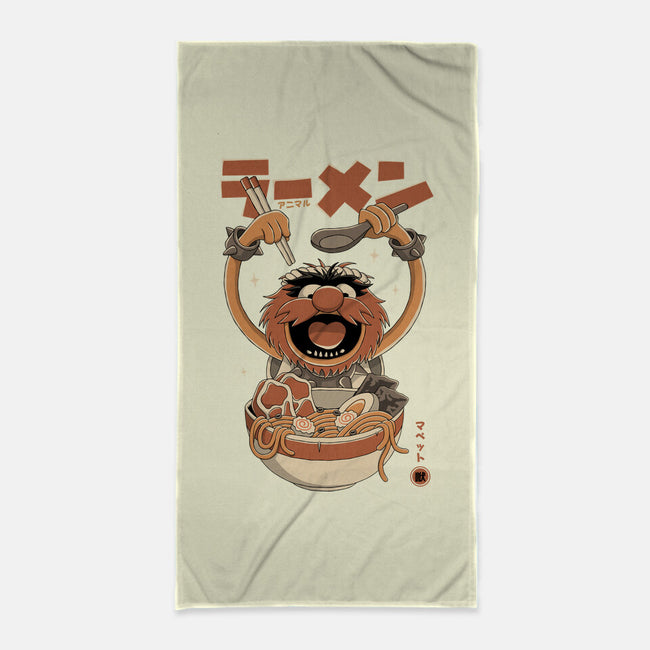 Ramen Mayhem-None-Beach-Towel-retrodivision