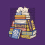Cat Books Feline Library-Mens-Basic-Tee-tobefonseca