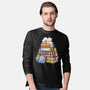 Cat Books Feline Library-Mens-Long Sleeved-Tee-tobefonseca