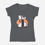 Sushi Friends-Womens-V-Neck-Tee-retrodivision