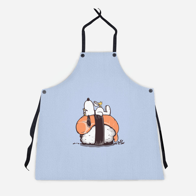 Sushi Friends-Unisex-Kitchen-Apron-retrodivision