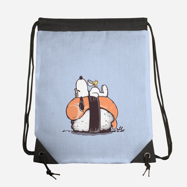 Sushi Friends-None-Drawstring-Bag-retrodivision